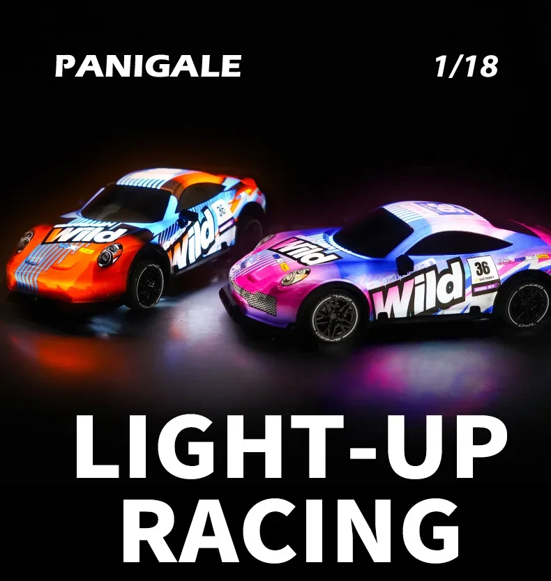 Luminous RC Drift Car 1/18 Remote Control Truck Climbing Off-road Car with Light Electric Racing Vehicle Children Birthday Gift