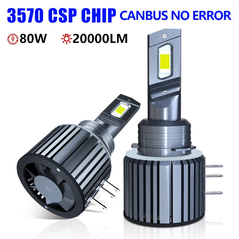 LED Car Lights LED Lights LED Bulbs LED Car Headlights Carshark H15 LED Bulbs Canbus No Erorr 20000LM Ice Car Lights For Audi Caravel VW Golf 6 7 Mk6 Mk7 Mazda 3 6 GJ Cx-5 Auto Lamps