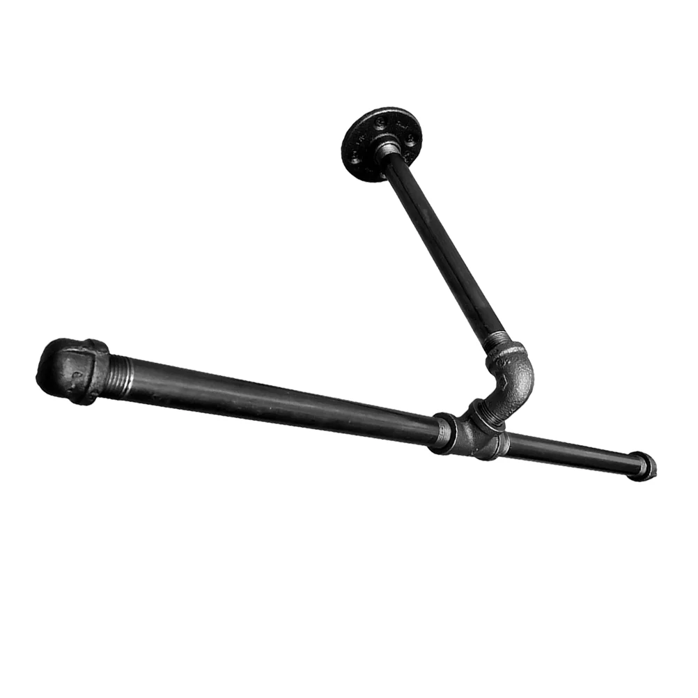 

Industrial Pipe Clothes Rack Wall Mounted Garment Rack Clothes Hanging Rod Bar Laundry Storage Organizer Display Rack Holder