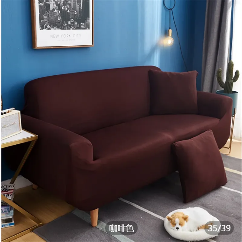 

Stretch Plain Solid Sofa Cover Stretch Tight Wrap All-inclusive Sofa Cover for Living Room funda sofa Couch Cover ArmChair Cover