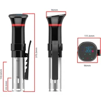 1800W Vacuum Sous Vide Cooker LCD Touch Immersion Circulator Accurate Cooking  IPX7 Waterproof Slow Cooker with Digital Display 2