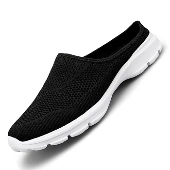 EOFK Women Shoes Flats Slides Casual Slippers Breathable Mesh Soft Walking Outdoor Slipper Female Lazy Shoes Plus Size 1