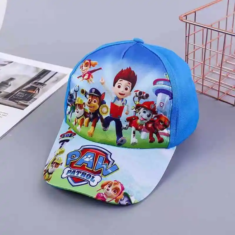 Paw Patrol-애니메이션 피규어 에베레스트 스카이 야구 소녀 소년 힙합, 조절 가능한 코튼 야구 모자