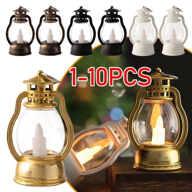 Portable Mini Kerosene Lantern Retro Oil Lamp Flameless Led Lamp