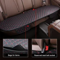 PU Leather Car Seat Cover Universal Minimalism Soft Seat Cushion Protective Cover with Storage Pocket Car Interior Accessories 5