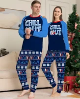 Letter Patchwork Print Christmas Pajamas Family Matching Outfits Parent-child  Clothing 2 Set Baby&Dog Romper Pjs Xmas Look 2
