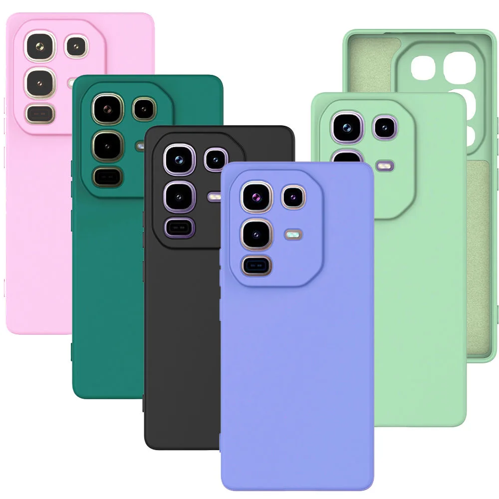 Noble Fashion Solid Colour Shockproof Protective Liquid Silicone Phone Case
