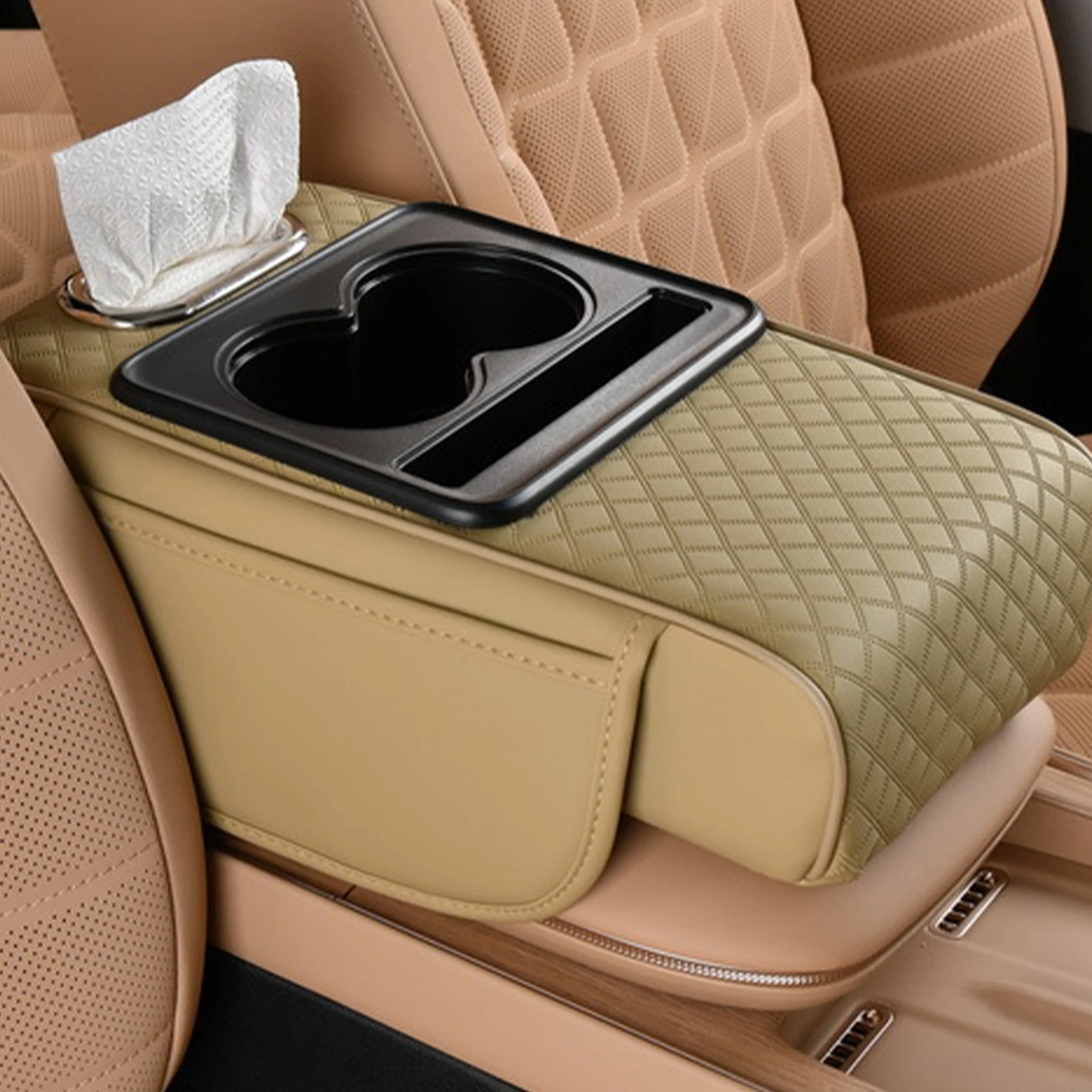 Car Armrest Heightening Cushion