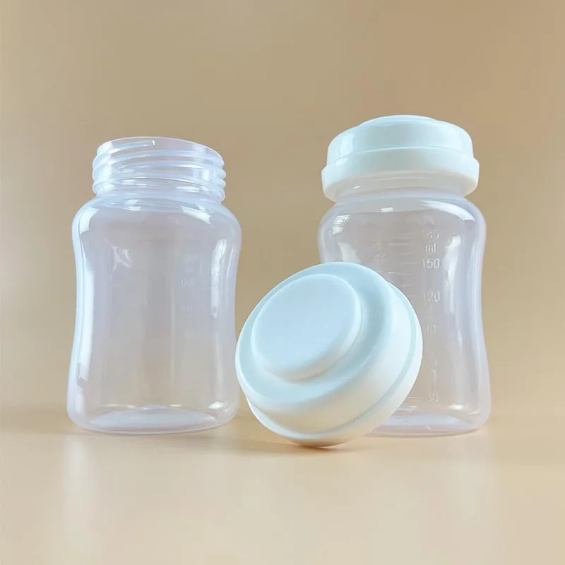180ml Breast Milk Storage Bottle Wide Neck Infant Newborn Food Freezer Breast Milk Storage Bottle Compatible with Spectra