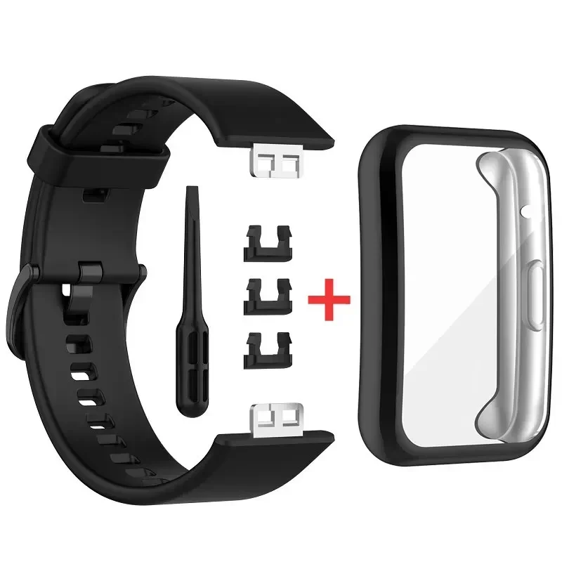 Durable TPU Case with Silicone Band for Watch Fit Accessories