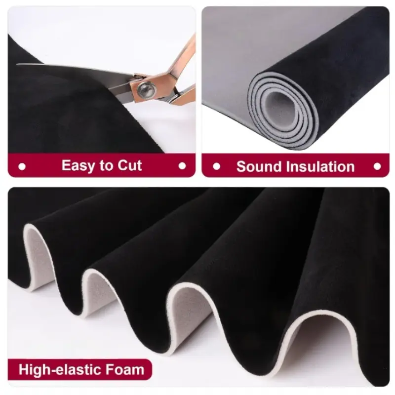 Max 200x150cm Suede Roof Lining Headliner Fabric Foam Material for Car Interior Upholstery Repair Ceiling Sky Fabrics Cloth DIY - Image 3