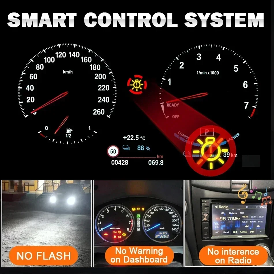 H7 H4 H11 HB4 9006 HB3 9005 led car lights led lights led bulbs led headlights led car headlights car headlamps LED Canbus Bulbs Headlight 160W 30000LM 12V 24v for Car Moto Truck CSP 3570 CHIP
