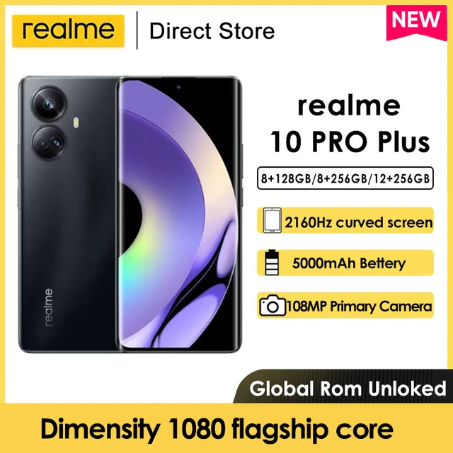 World Premiere Realme 10 Pro Plus 5g Cellphone Dimensity 1080 Octa Core Nfc  6.7'' Fhd+ Curved Screen Nfc 5000mah Moilbe Phone - Mobile Phones -  AliExpress