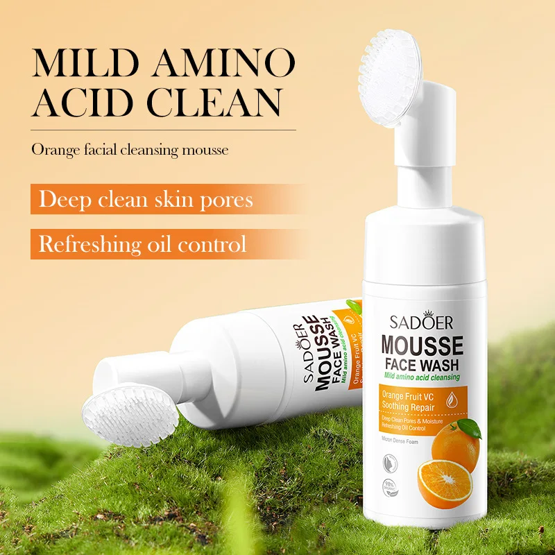 SAODER Fruits Gezichtsreiniger, Schuimende Gezichtsreiniger, Massage, Reinigend, Mosseel, Hydraterend, Koreaanse Huidverzorging_voghion.com