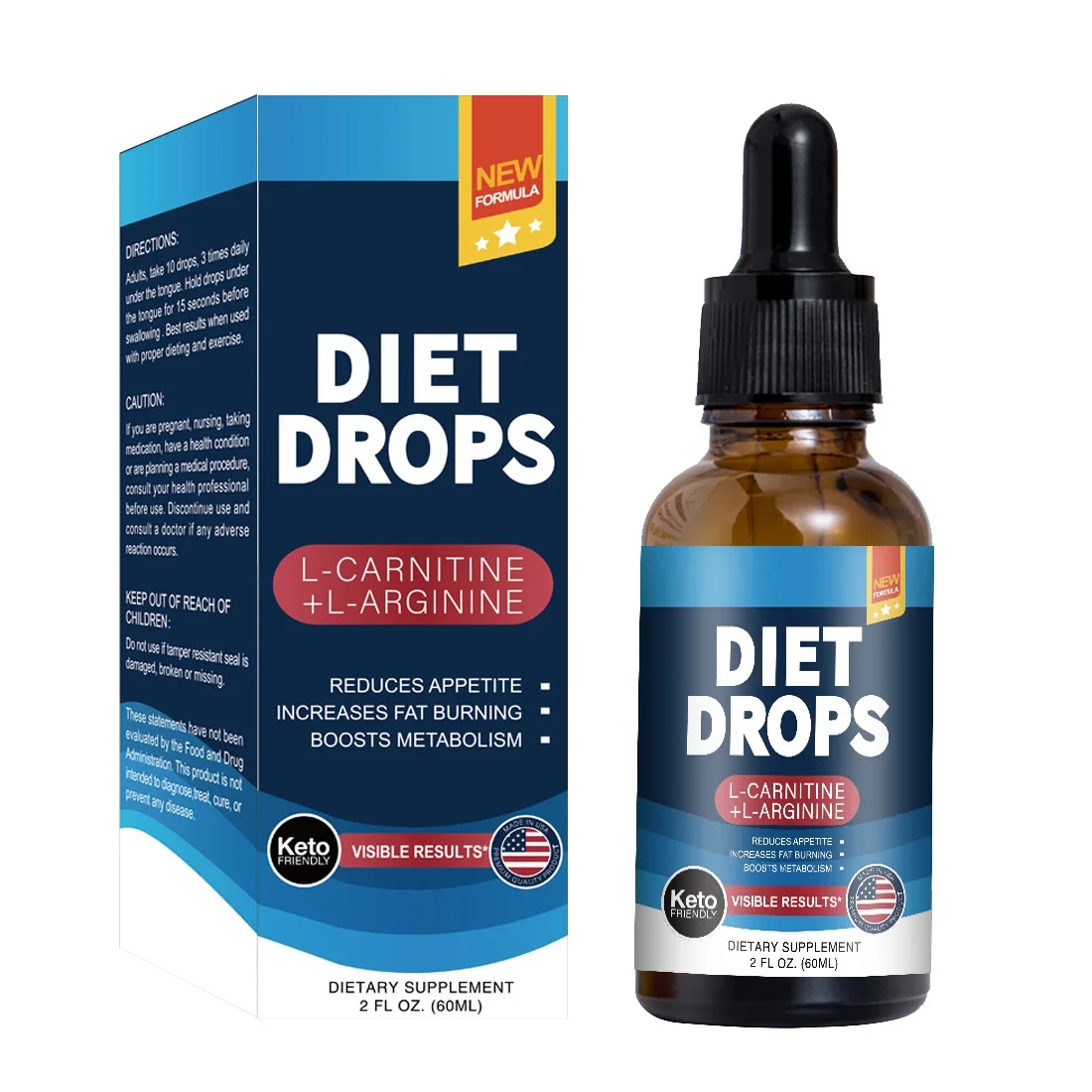 Quality 60ml Weight Loss Products Ketone Appetite Suppressant Pure Keto 