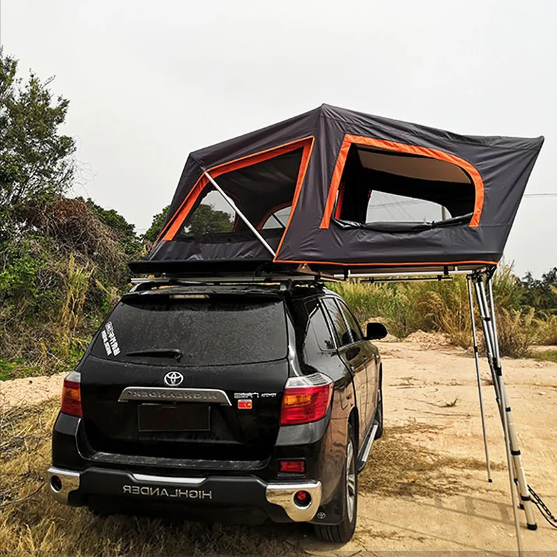 

APZC010 New Portable Aluminum 4 Persons Outdoor Camping Hard Shell Roof Tent SUV Car Top Tent