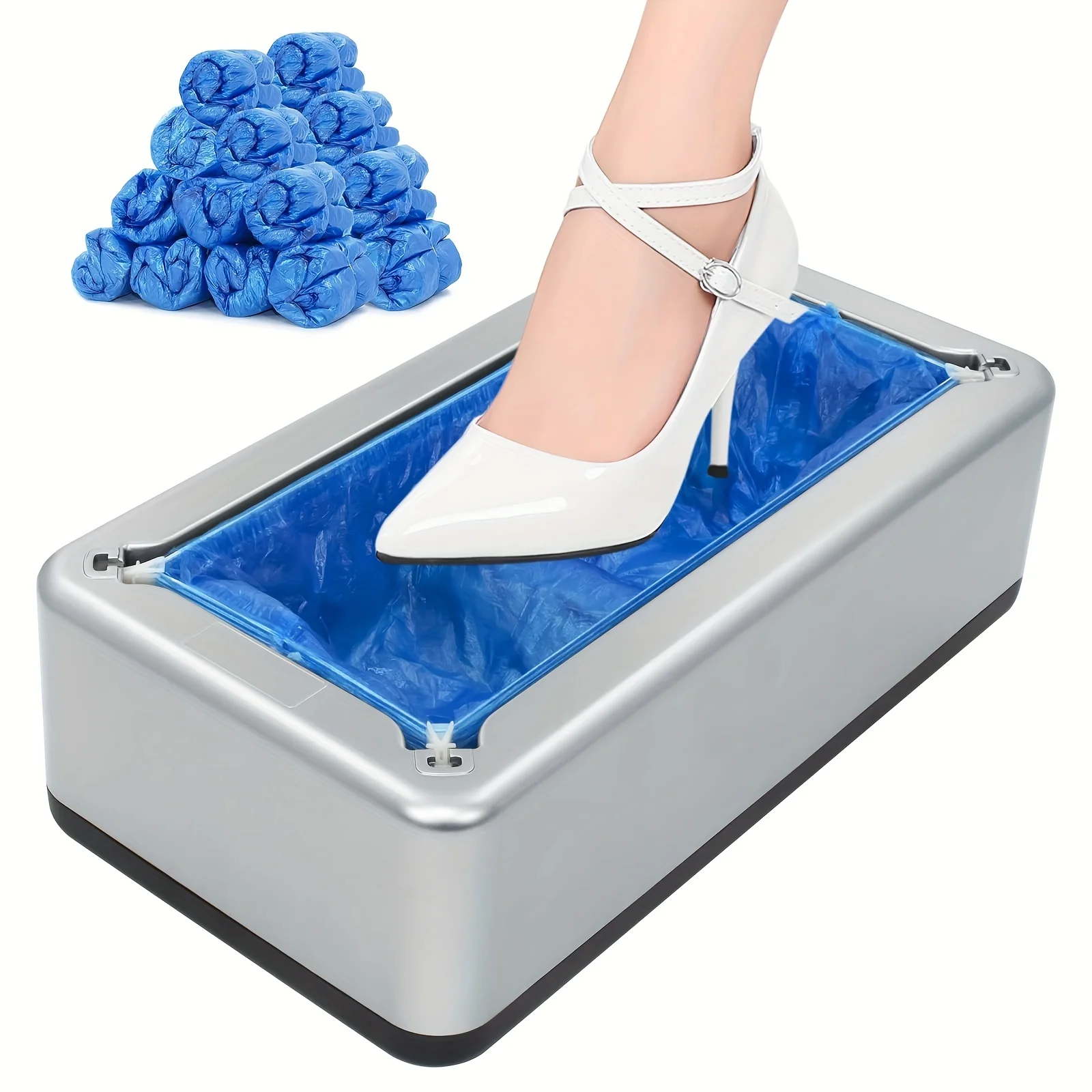 

Automatic Shoe Cover Dispenser,200pcs Indoor Disposable Shoe Covers,Portable Machine Boots,One Size Fits, Shoe Covers Protect F