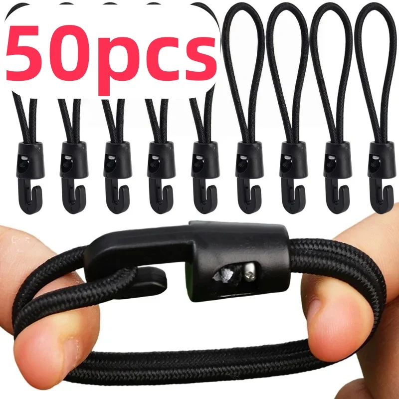5/10/50 Stück Bungee-Seil mit hoher Elastizität, Expander mit Haken, Gummi-Spanner für Camping, Plane, Gepäckgurt, elastisches Seil