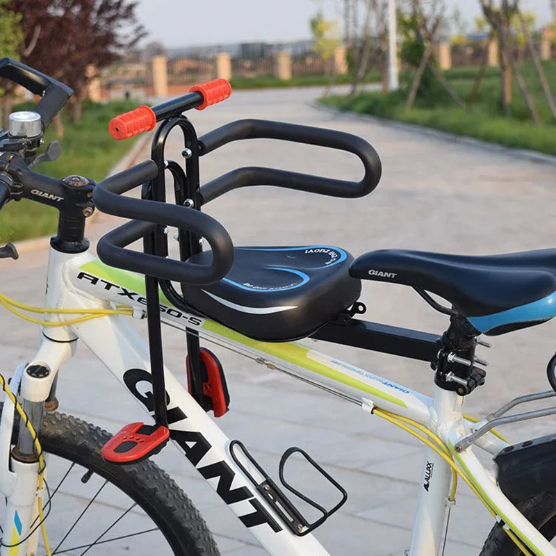 Universal Front Mounted Child mtb Bike Seat with Foot Pedals Rest for Road Bike bicycle saddle