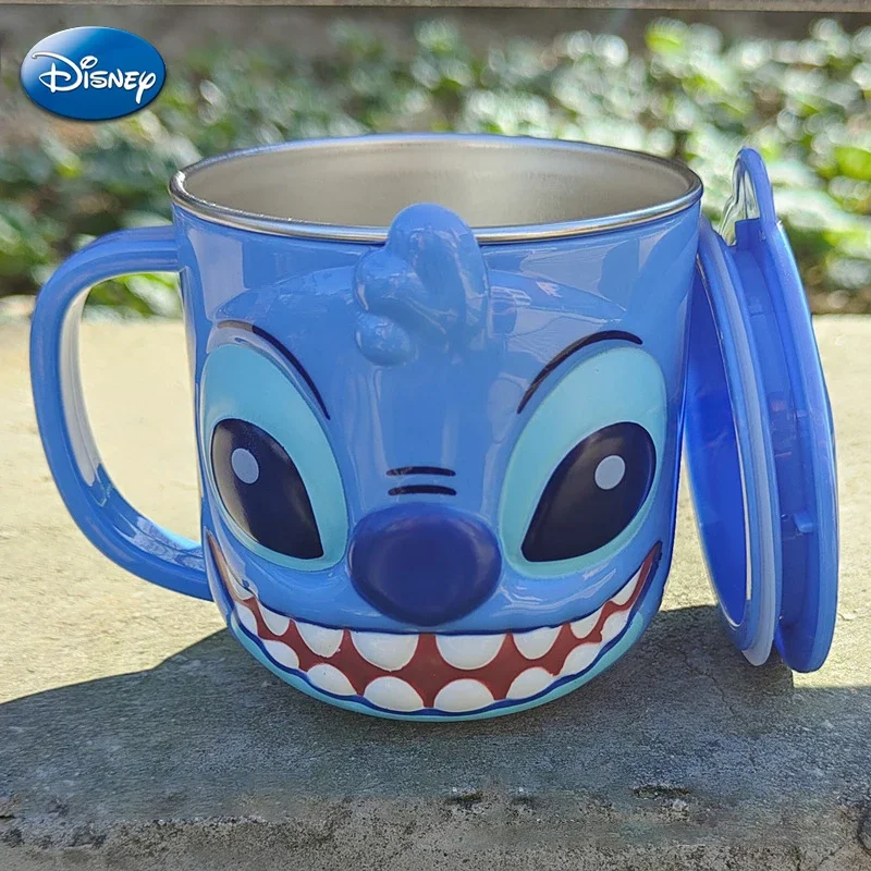 Disney-tazas de dibujos animados de Stitch para niños, taza de