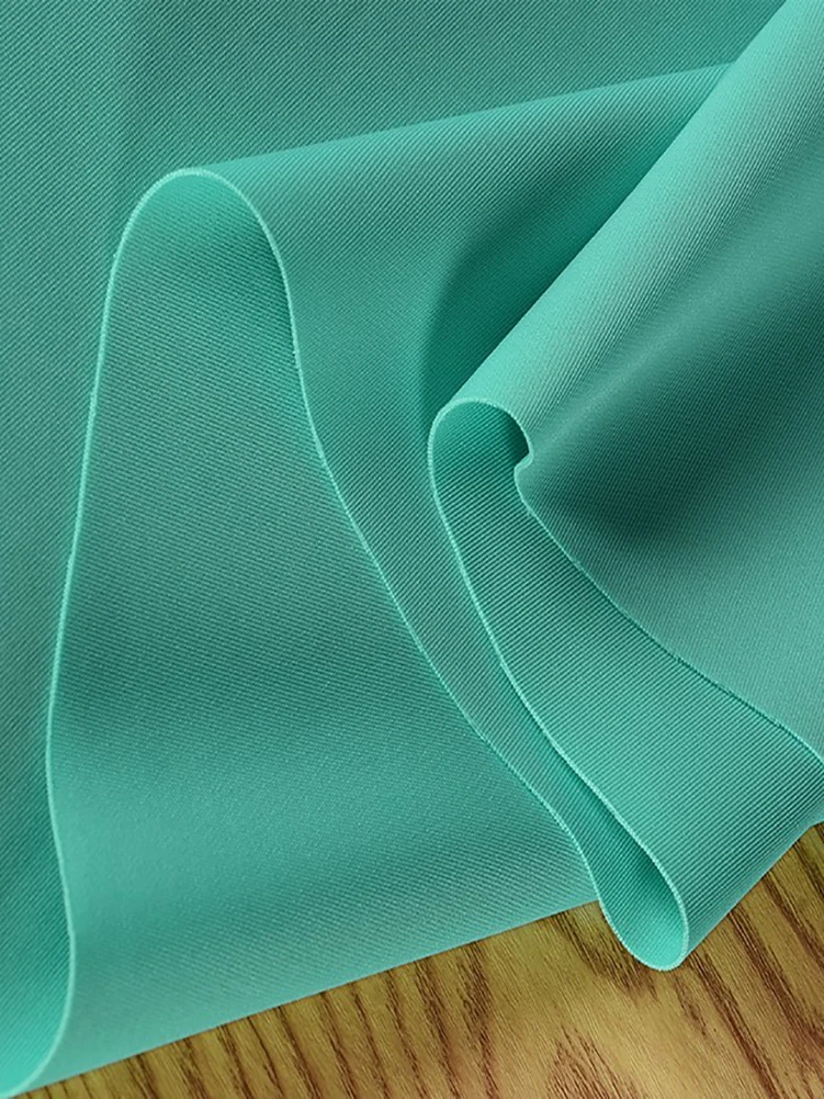 Scuba Knit Fabric Summer Thin Soft Solid Color Anti Wrinkle,4 way