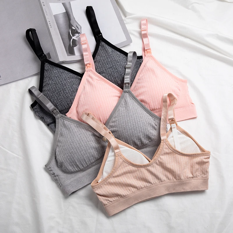 Pregnancy Seamless Nursing Bra – Front Closure Push Up Maternity