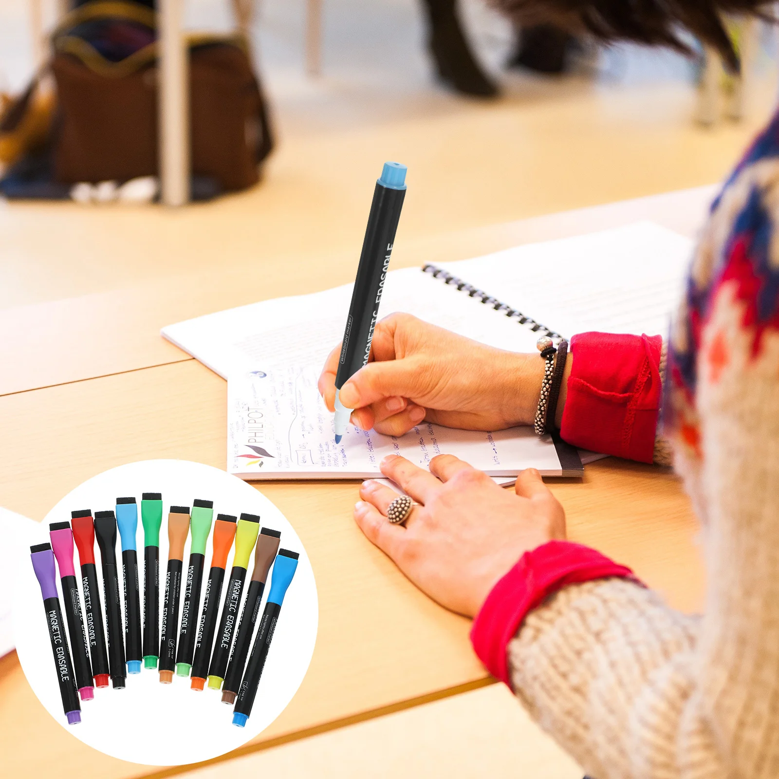 화이트보드 펜, 작은 건조 지우기 마커, 미세 포인트 수성 가정용 펜, Abs 그..