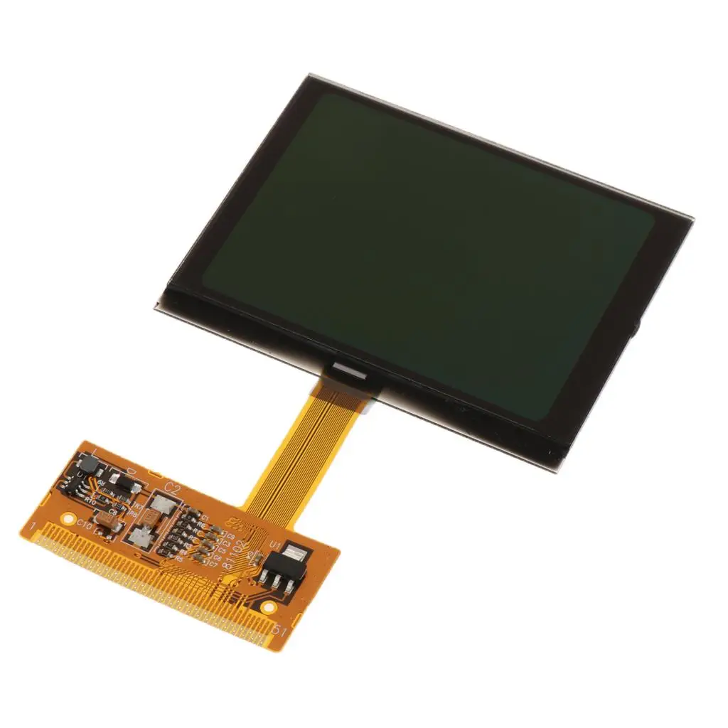 Audi TT A6 Replacement LCD Instrument Display Screen with Ribbon for Pixel Missing Repair 75mmx110mm