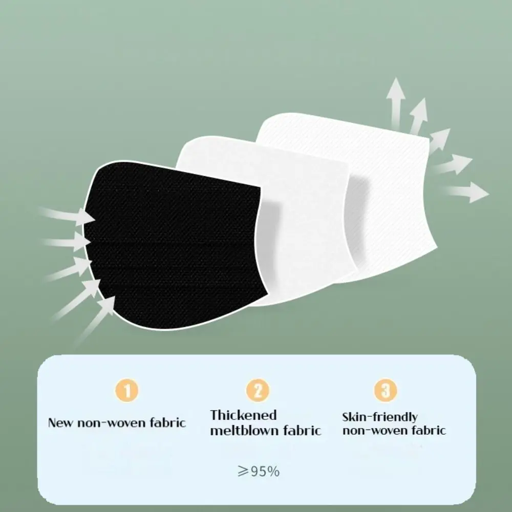 50Pcs Disposable Face Mask Butterfly Shaped Design V-face Anti Dust Mask Morandi Color 3 Layer Protective Face Cover Health Care