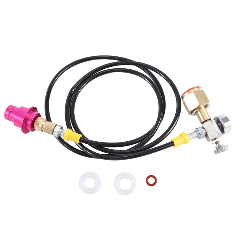 

Soda Adapter Hose With 2000Psi Pressure Gauge For DUO/TERRA/ART Quick Connect To Larger CO2 Bottles, Carbonated Bottle