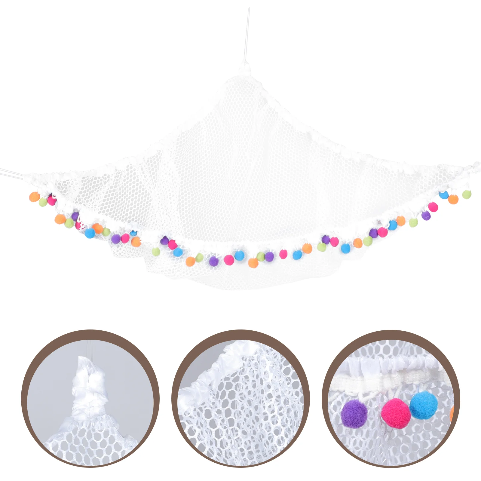 

1Set Kids Toy Storage Hammock Hanging Net Storage Organizer for Nursery Room
