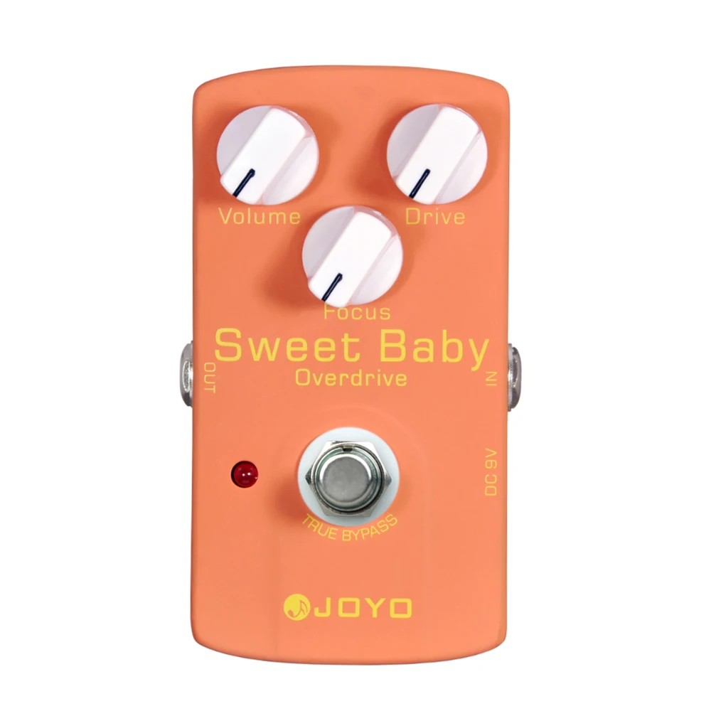 JF-36 SWEET BABY Overdrive Pedal Low Gain Overdrive Effects with FOCUS Knob for