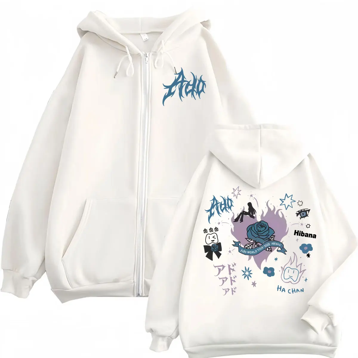 Ado Concert Merch Hoodie ADO: Why This Singer Ado Hibana World Tour 2025 Zip-Up Is More ...