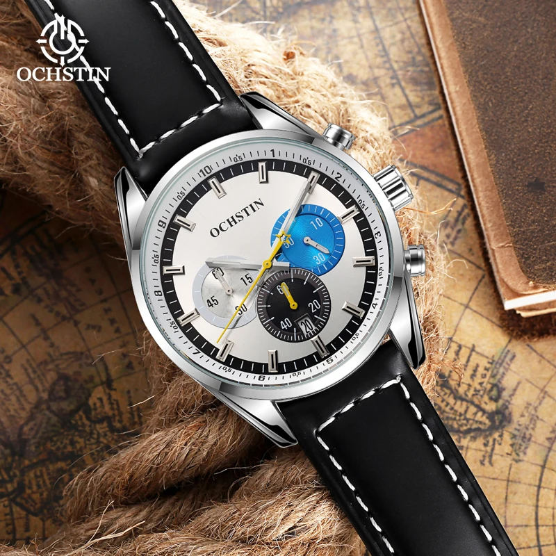 Ochstin original brand Commander series business luxury multi-functional quartz movement waterproof luminous men's quartz watch
