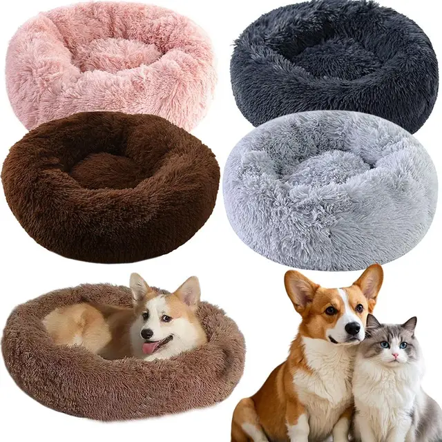 Home Plush Pet Nest Winter Cat Nest Dog Nest Warm Detachable and Washable Round Cat Nest Pet Bed Seasonal Universal Decoration Home Plush Pet Nest Winter Cat Nest Dog Nest Warm Detachable and Washable Round Cat Nest Pet Bed Seasonal Universal Decoration