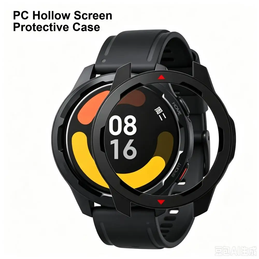 Premium Protective Bumper Frame for Xiaomi Smartwatch - Durable PC Case Sleeve Accessory