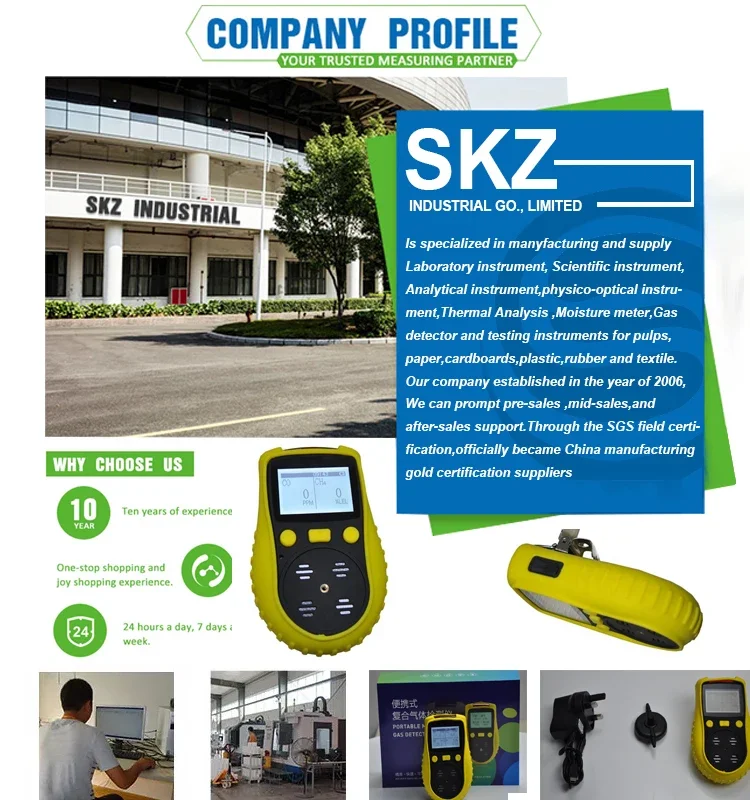SKZ1054-EX 0-100%LEL Combustible detector Suitable for Flammability and Explosibility Detection