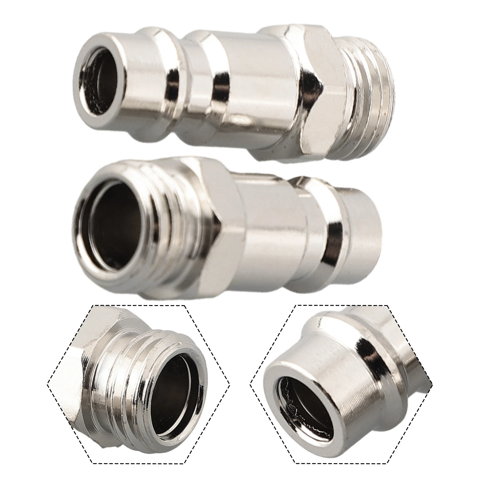 

Quick Release Euro Compressed Air Line Coupler Connector Fitting 1/4" BSP Male Thread Air Compressor Hose Quick Coupler Plug