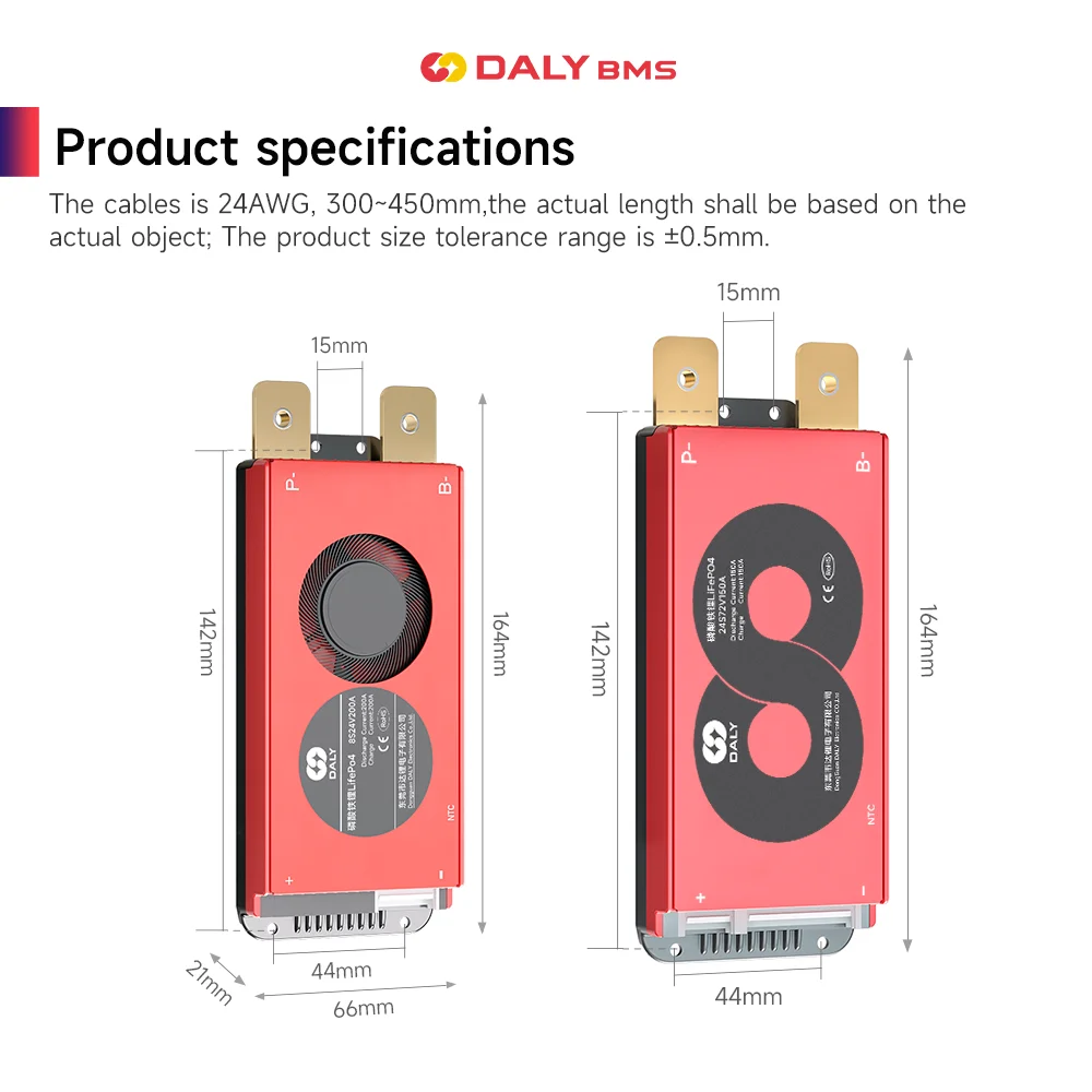 Daly BMS 16S 48v LifePO4 BMS 16S 60V 18650 with NTC 30A 40A 60A 