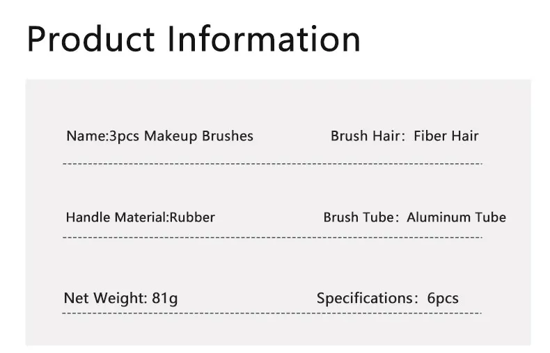 Description Picture 4 of item6pcs RT Pro Makeup Brushes Set Cosmetic Eyeshadow Powder Foundation Blush Lip Brush Pinceaux Maquillage Make Up Tools Dropship