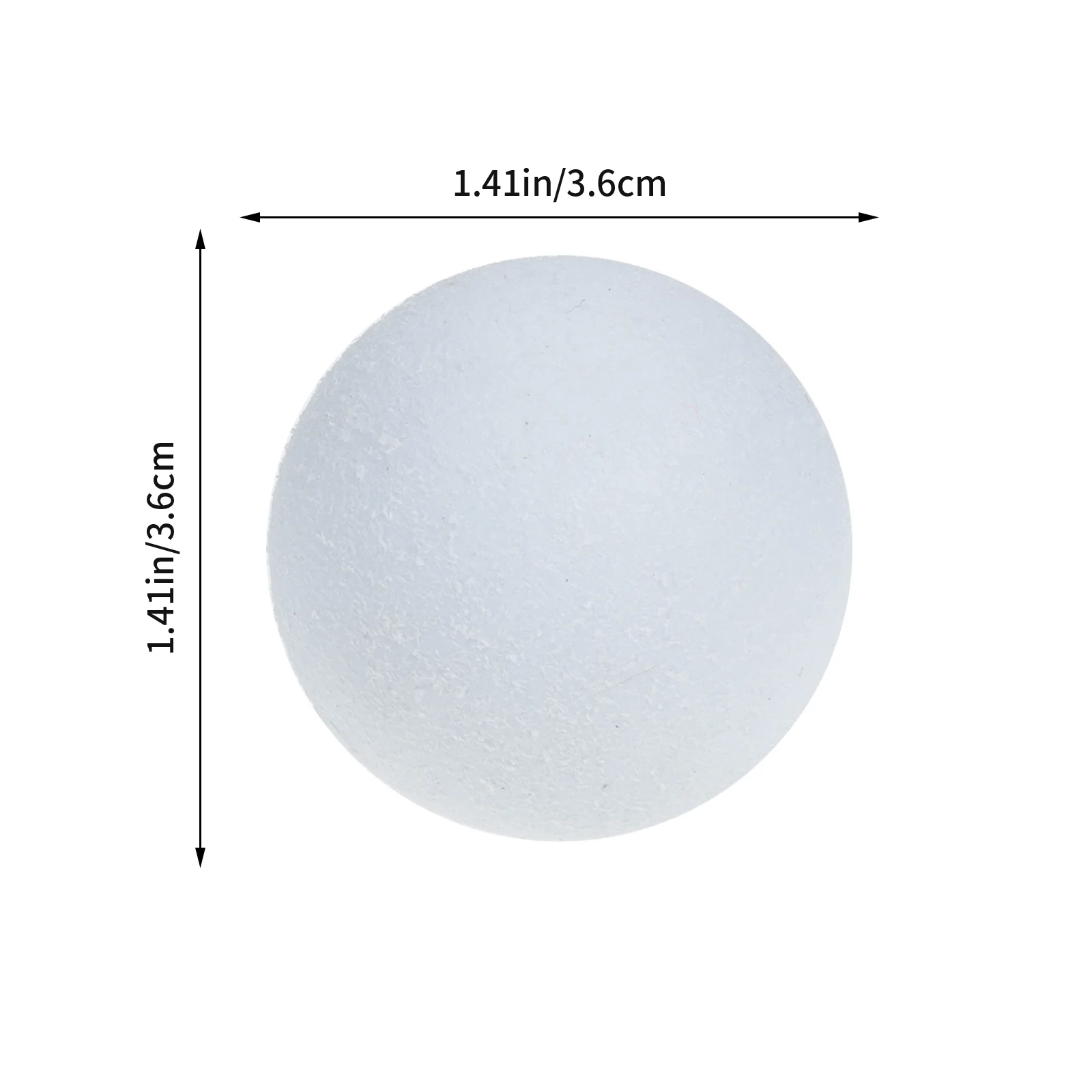 6 Pcs 36mm White Fuzzy Table Soccer Balls Professional Wear resistant Foosball Replacement Mini Portable Child Toy Home Game
