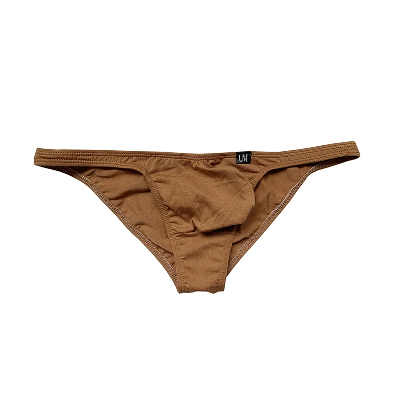 New Autumn Winter Mens Low Rise Briefs Cotton Underwear Lining U-Convex Pouch Sexy Panties Man Tight Elastic Small Underpants 3