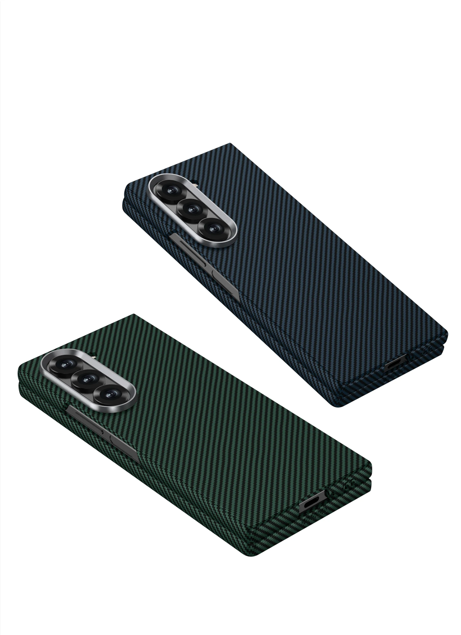 Ultra-thin Carbon Fiber Texture Case For Samsung Galaxy Z Fold 6 Screen Glass Pr