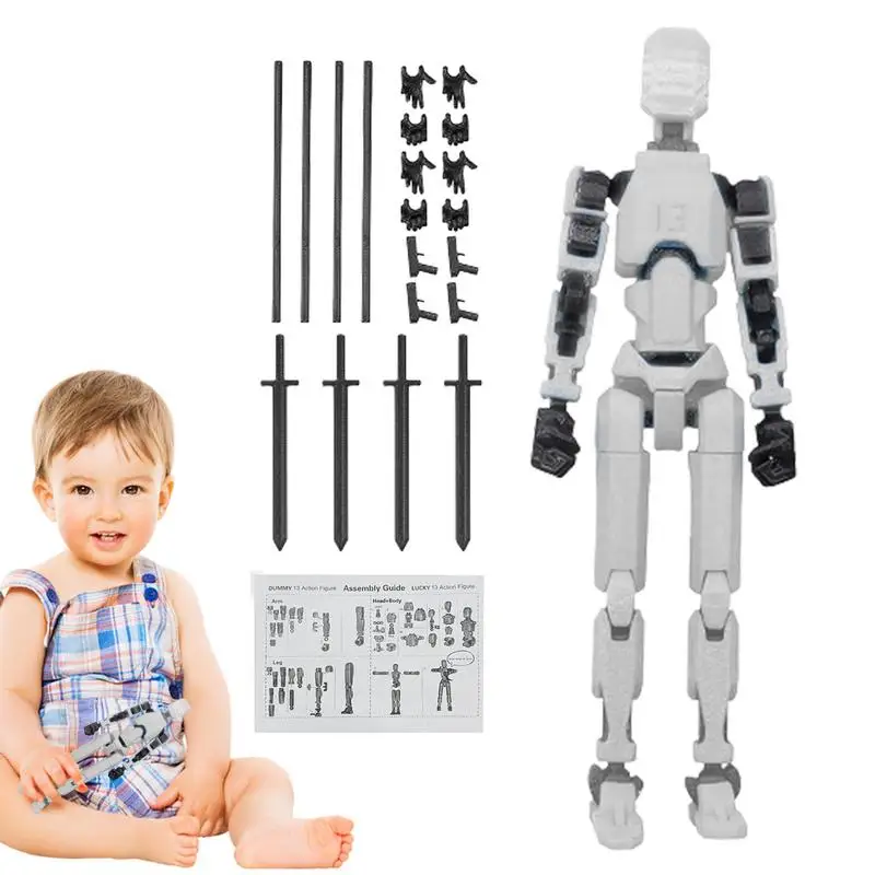 

Экшн-фигурки-роботы, многошарнирные подвижные роботы, несколько аксессуаров, на день рождения, Рождество, День благодарения