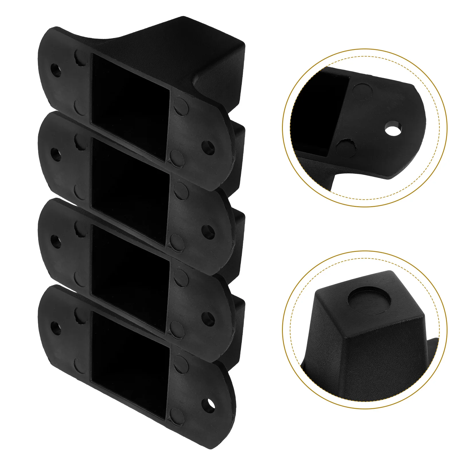 

8 Sets Audio Floor Mat Speaker Cabinet Leg Bumper Travel Bags Base Isolation Plastic Pads