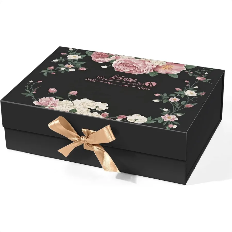 Magnetic Closure Gift Box with Ribbon