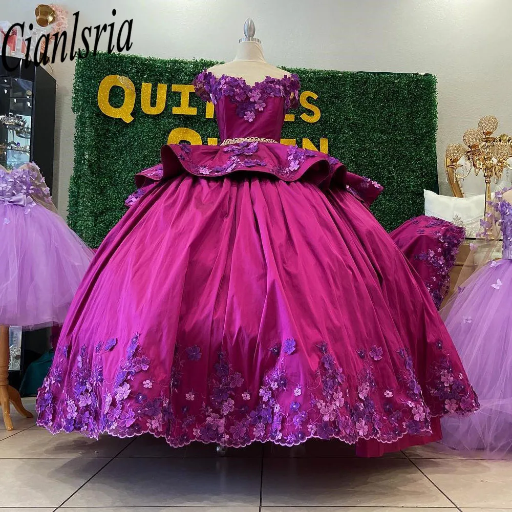 

Puffy Ball Gown Quinceanera Dresses 2023 Elegant Off Shoulder Sweet 16 Pageant Dress Formal Black Vestidos de 15 quinceañera