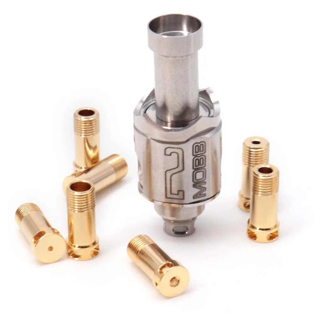 

YC Style MOBB V2 RBA Bridge for Billet / BB / Boro Tank 1.0 / 1.2 / 1.5 / 1.8 / 2.0 / 2.5 / 3.0mm Air Pins Vs Atom Biohazard Rba