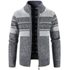 Knitted Cardigan For Men in Autumn and Winter Korean Sweater Stand Collar Joker Casual Coat Autumn Men's Coat 4