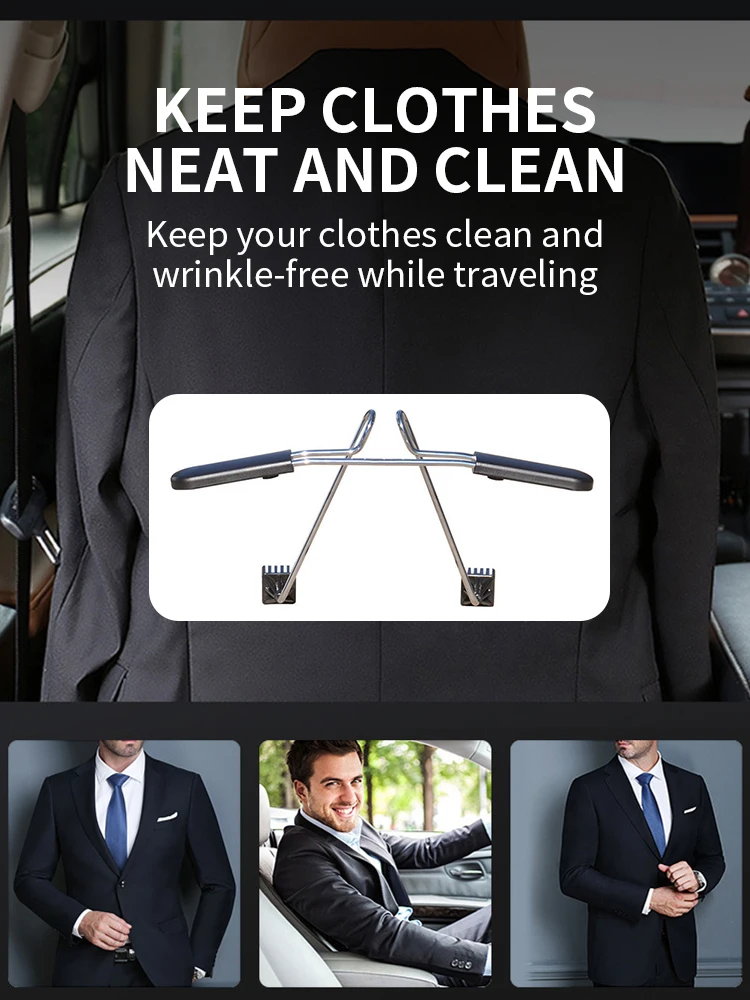 Jackets Suits Holder Retractable Car Coat Hanger Stainless Steel Car Clothes Drying Rack Auto Suit Trousers Rack Accessories